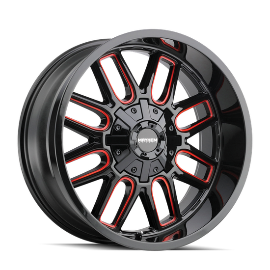MAYHEM COGENT 8107 BLACK W/PRISM RED 22x10 -170 19mm 125.2mm