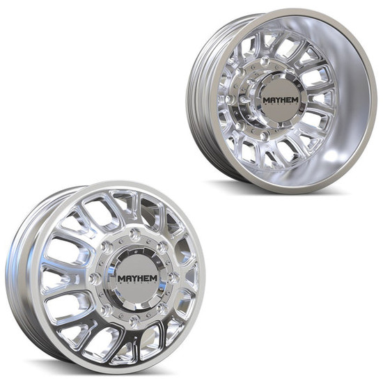MAYHEM COGENT DUALLY (8107D) POLISHED 17x6.5 -200 142mm 142mm