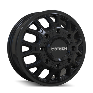 MAYHEM COGENT DUALLY (8107D) GLOSS BLACK 17x6.5 -165 .1 125mm 121.3mm
