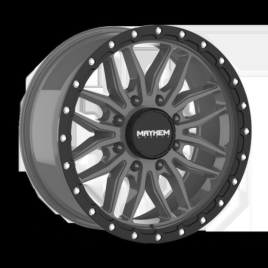 MAYHEM VECTOR 8310 MATTE GUNMETAL BLACK LIP 17x9 -170 18mm 125.2mm