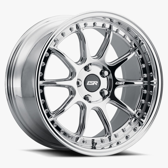 ESR Wheels CS12 5x114.3 19x9.5 +22 Vacuum Chrome