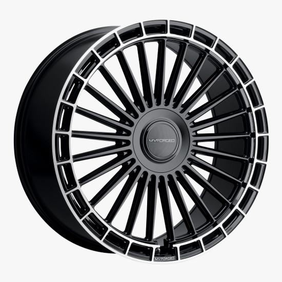 MV Forged MVF40 5x112 24x10 +25 Gloss Black