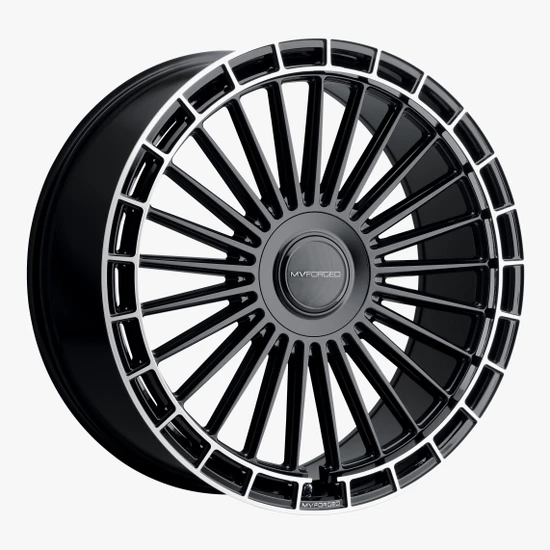 MV Forged MVF40 5x120 24x10 +27 Gloss Black
