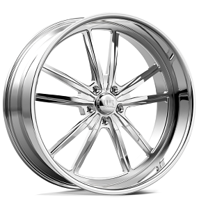 US Mag 2PC BASTILLE 5 5x127 22x10.5 +7 Polished