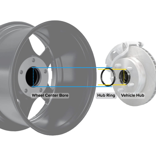 (4) 103mm OD x 78.10mm ID - Lug Nuts