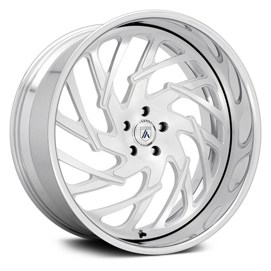 Asanti Forged AF864 6x139.7 24x10 +28 Brushed W/ Chrome Lip