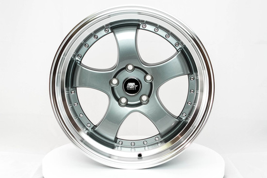 MST Wheels MT07 5x114.3 18x8.5 +20 Silver W/machined Lip