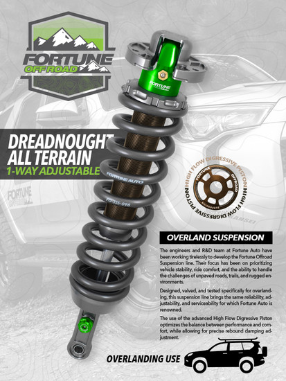 Fortune Auto Offroad Dreadnought All Terrain - 2010-2024 Toyota 4Runner (5th Generation) - Front - Default