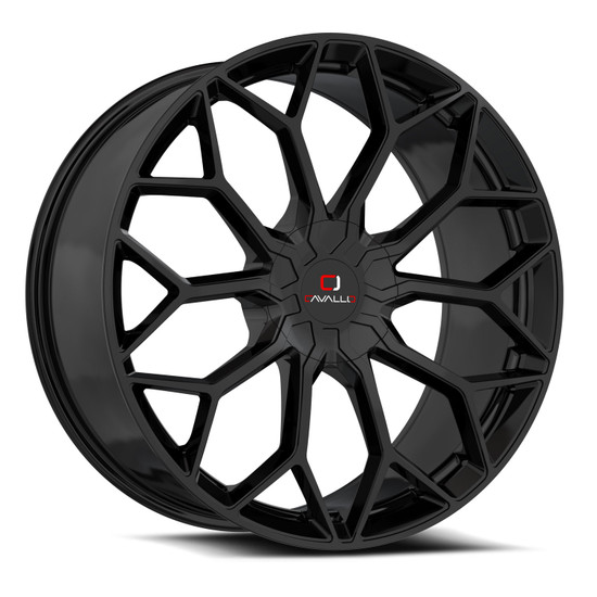 Cavallo CLV-44 Blank 24x9 +18 Gloss Black