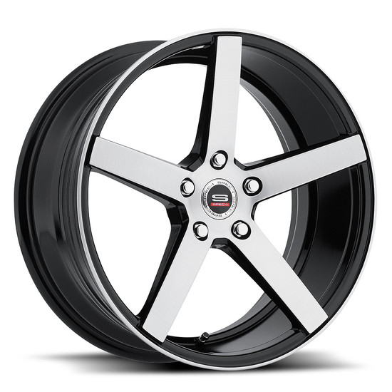 Spec-1 SP-36 Blank 20x8.5 +32 Gloss Black & Brushed