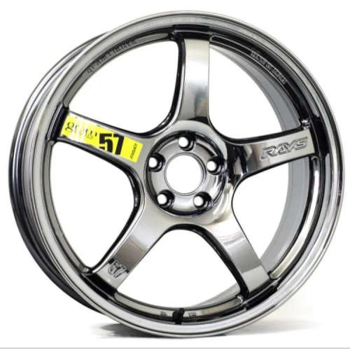 Gram Lights 57CR LIMITED 5x114.3 19x9.5+35 Rays Black Metal Coat