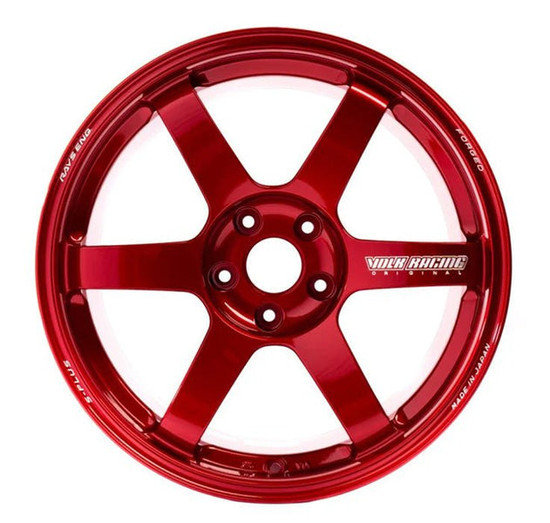 Volk Racing TE37 SAGA S-PLUS 5x100 18x9.5+43 Hyper Red