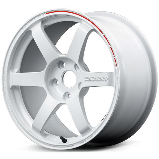 Volk Racing TE37 SAGA S-PLUS TIME ATTACK 5x114.3 18x8.5+36 Dash White / Redot