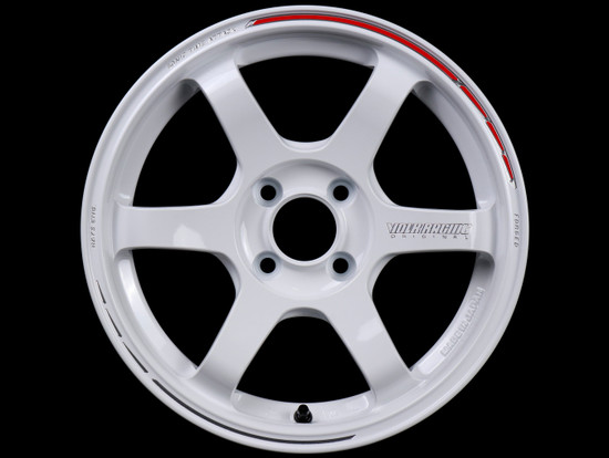 Volk Racing TE37 SONIC TIME ATTACK 4x100 15x7+36 Dash White / Redot