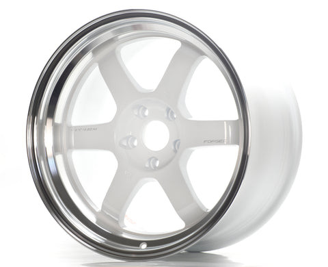 Volk Racing TE37V MK-II 5x114.3 18x10.5+15 Dash White / Rim DC