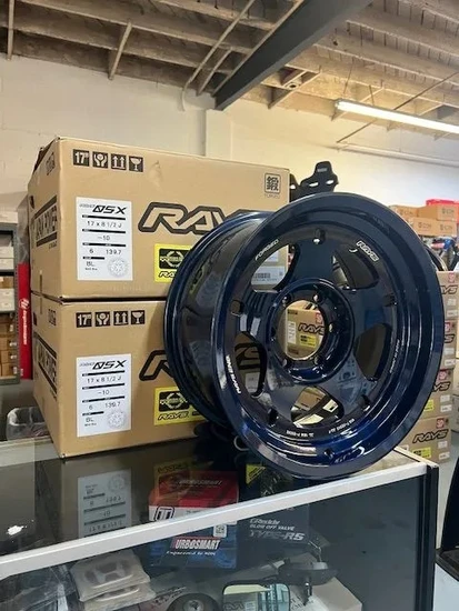 Volk Racing RAYS 05X 6x139.7 17x8+0 Mag Blue