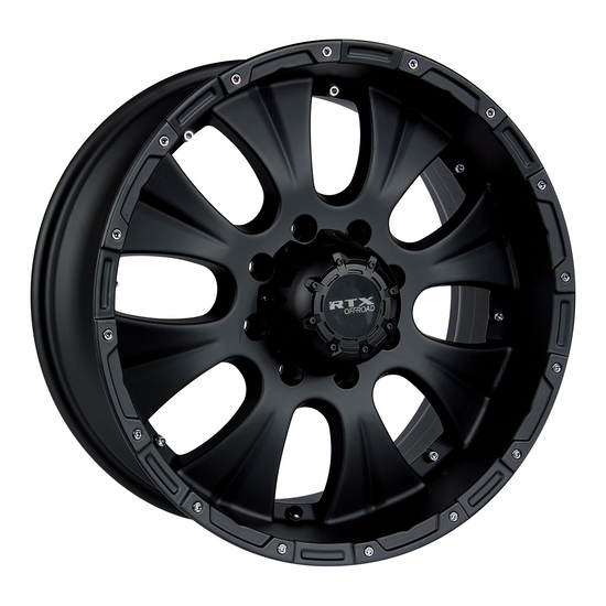 RTX Crawler 6x139.7 17x8 +20 Matte Black