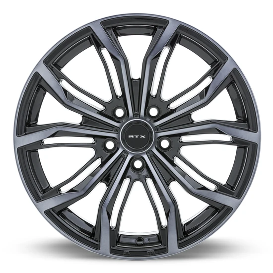 RTX Black Widow 5x120 18x8 +35 Black Machined Grey
