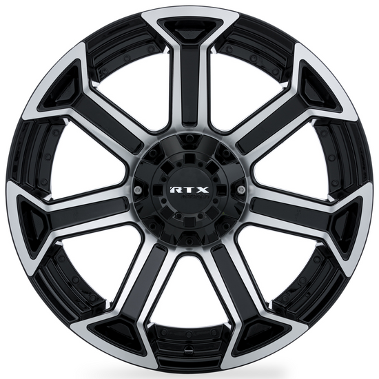 RTX Peak 6x135 18x9 +0 Gloss Black Machined