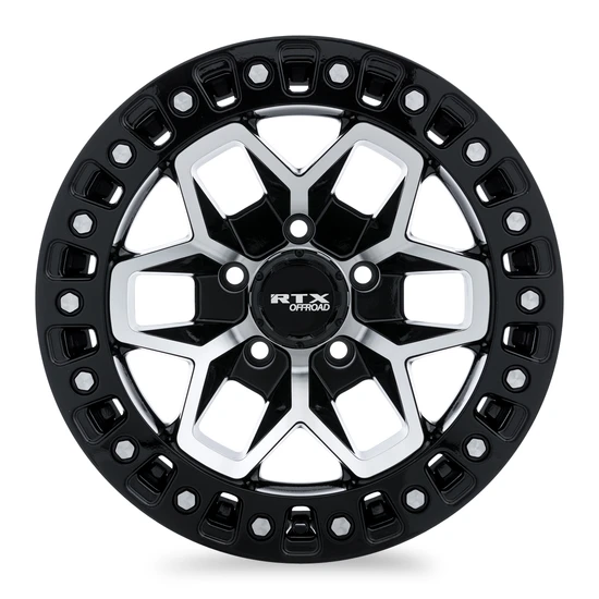 RTX Zion 5x127 17x9 +0 Gloss Black Machined
