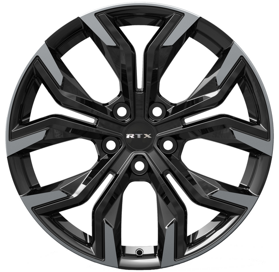 RTX Venom 5x114.3 18x7.5 +35 Gloss Black Machined