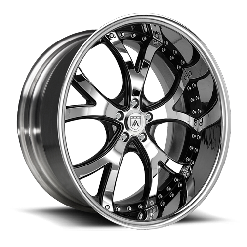 Asanti Forged AF143 5x120 19x8.5 +25 Gloss Black & Chrome