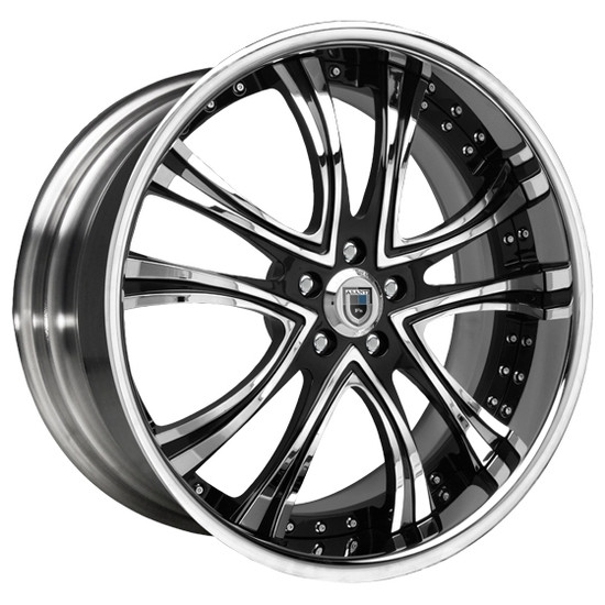 Asanti Forged AF159 5x120 22x9 +0 Black & Chrome