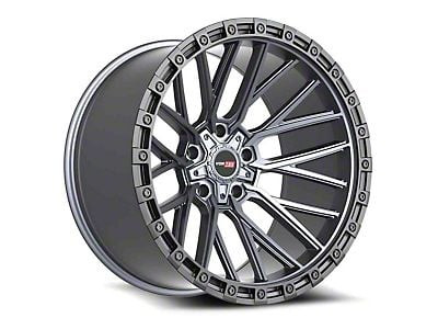 Vortek VRT-608-R 6x135 / 6x139.7 18x9 +0 Matte Titanium With Black Bead Ring