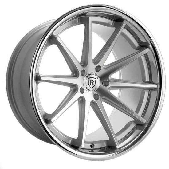 Rohana RFC10 5x112 19x8.5 +25 Machine Silver/chrome Lip