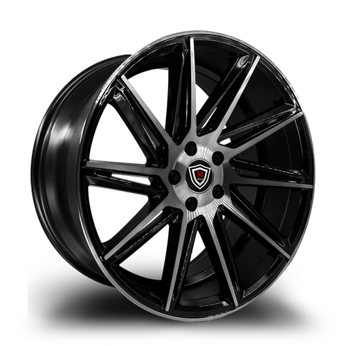 MARQUEE WHEELS M4617J 5x112 19x8 +35 Black / Machined