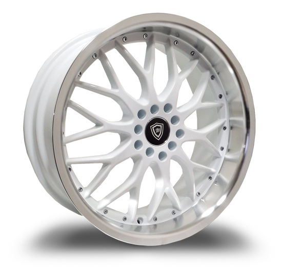 WHITE DIAMOND W503 10x100 18x8 +35 Gloss White/machine Lip
