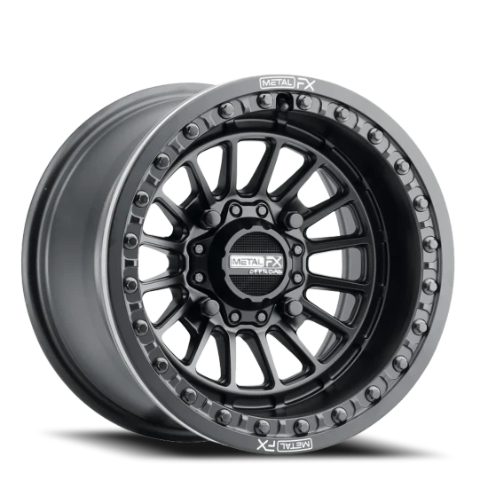Metal-FX Delta Beadlock UTV 4x136.5 15x10 +0 Satin Black