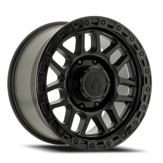 Arena Boost 8x165.1 18x9 +20 Satin Black Glossy Black Lip