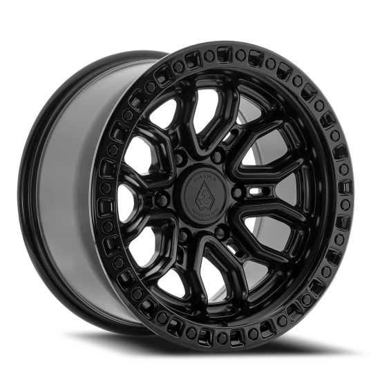 Arena Terra 6x135 17x9 +0 Satin Black Glossy Black Lip