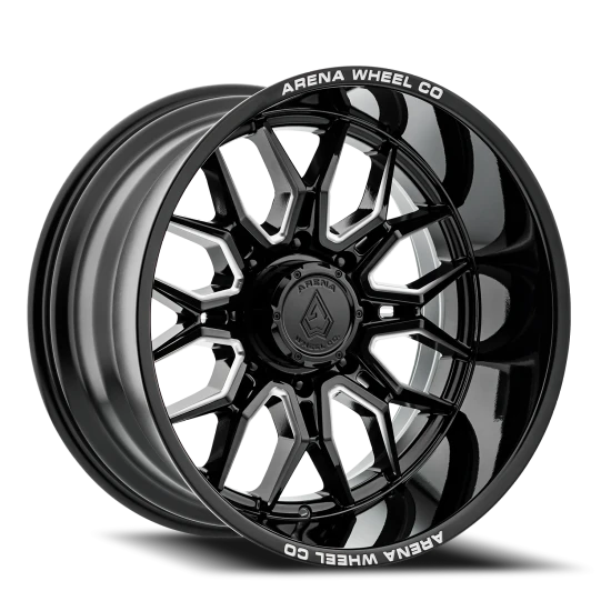 Arena Violator 8x170 22x12 -44 Gloss Black Milled