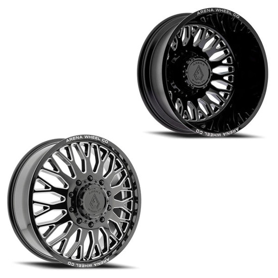 Arena Dually Monarch 8x165.1 20x8.25 +105 Gloss Black Milled