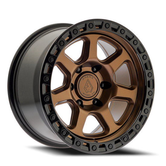 Arena Throttle 5x127 17x9 +0 Smoked Bronze Glossy Black Lip