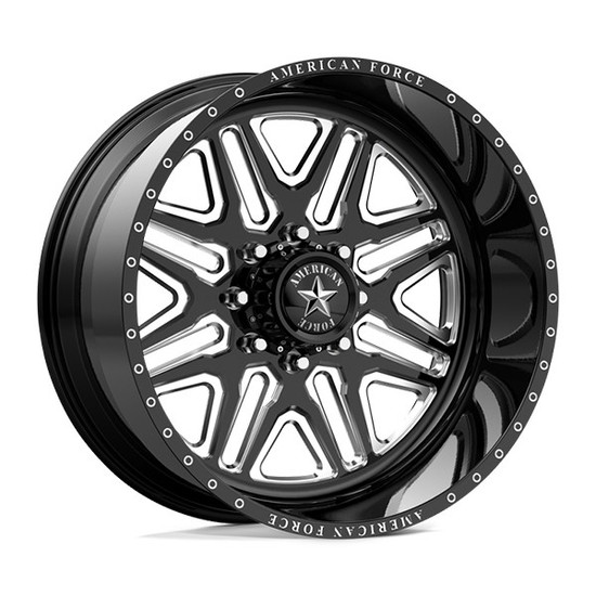 American Force AFW ADDICT SF 8x180 20x10 -25 Gloss Black Machined