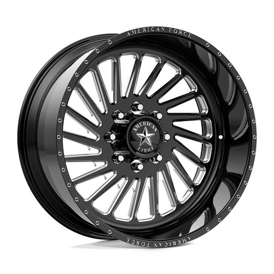 American Force AFW SABRE SS 8x180 20x10 -25 Black