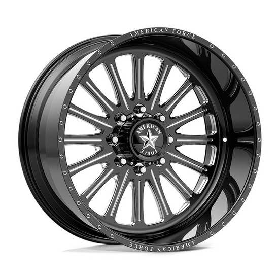 American Force AFW LEXAR SS 8x180 22x10 -25 Black Milled