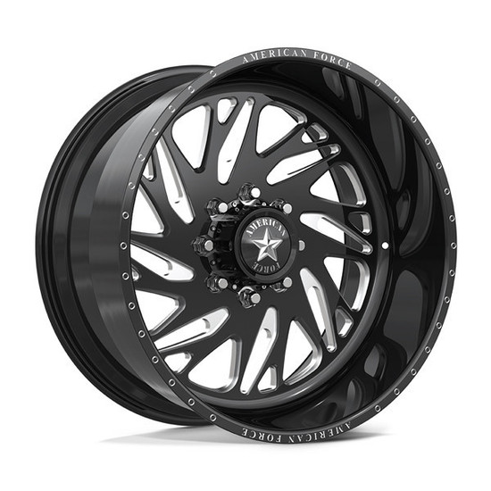 American Force AFW ENGAGE SS 8x180 24x11 +0 Gloss Black Machined