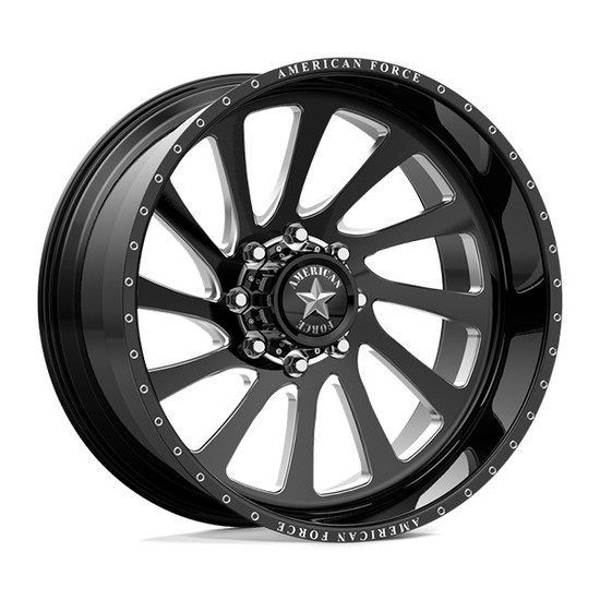 American Force AFW TORQ CC 8x180 24x12 -55 Black