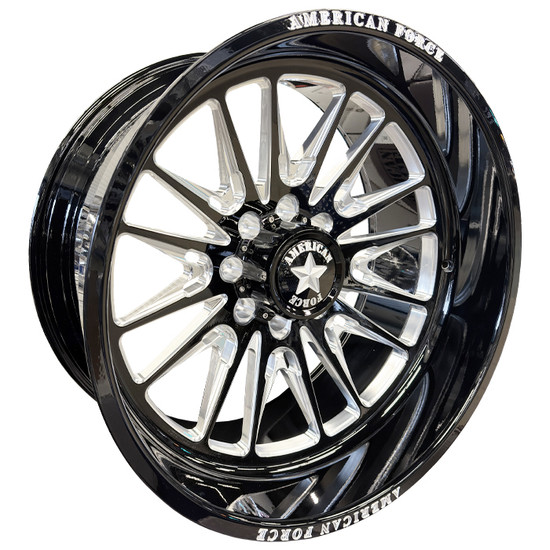 American Force AFW NOTCH SFCC 8x170 24x12 -55 Gloss Black Machined