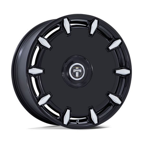 DUB 1PC CHEEF 5x127 / 5x139.7 26x10 +15 Gloss Black Milled