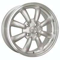 Konig 35S Rewind 4x114.3 15x7 +0 Silver With Machined Lip