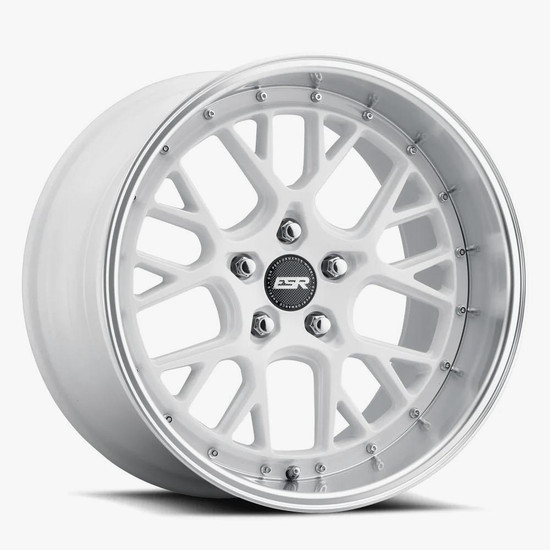 ESR Wheels CS11 Blank 18x9.5 +22 Gloss White Machine Lip