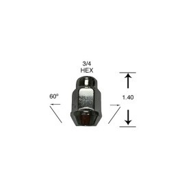 Excalibur Lug Nut 1959LHD-BOX 94W - 1959LHD-BOX