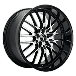 Konig 16MB Lace 5x112 18x8 +45 Gloss Black With Machined Face