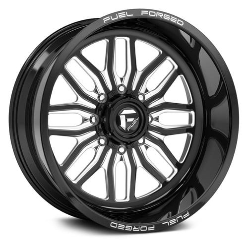 Fuel 1PC FF66 8x180 24x11 +1 Gloss Black Milled