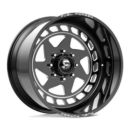 Fuel 1PC FF019 5x127 22x12 -40 Gloss Black Mill-mach
